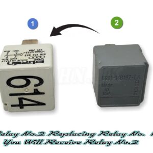 Audi 4-Pin White Relay 614 (Replacement) Glow Plug Fuel Pump 8E0951253 12V 70A