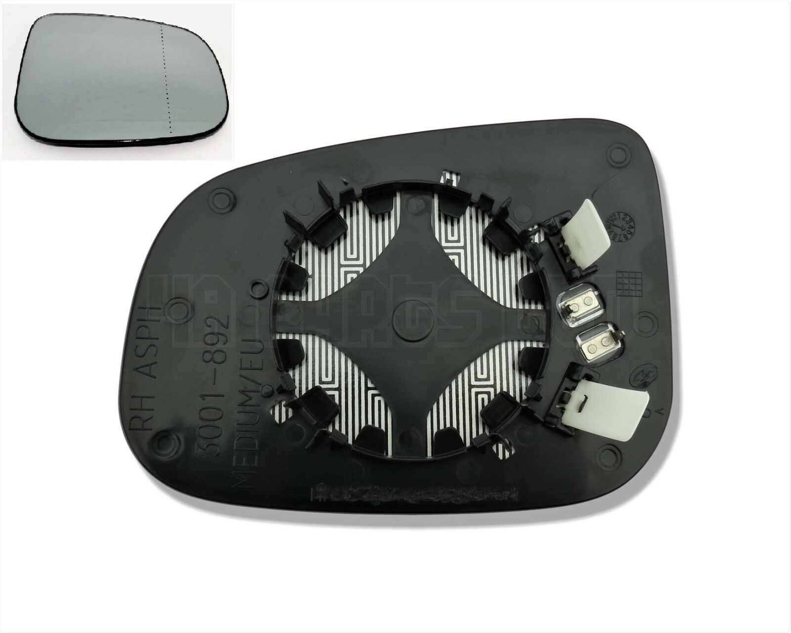 Volvo V40 V50 V60 V70 S80 S60 09-17 Right Side Door Mirror Glass 3001-892 MEDIUM