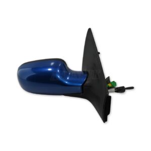 Renault Megane II MK2 (2002- 2009) Right Side Manual+Sensor Door Mirror Met Blue