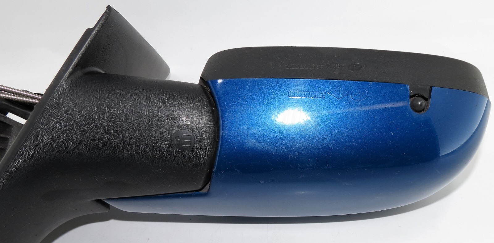Renault Megane II MK2 (2002- 2009) Right Side Manual+Sensor Door Mirror Met Blue - Image 8