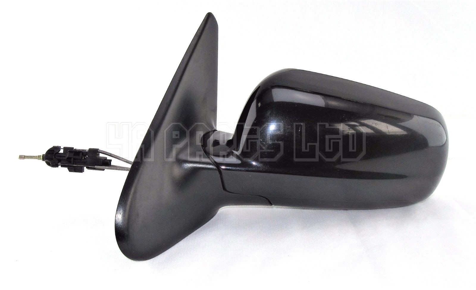 Seat Leon 1M0 Pre-Facelift (1999-2002) Left Side Manual Door Mirror / Black