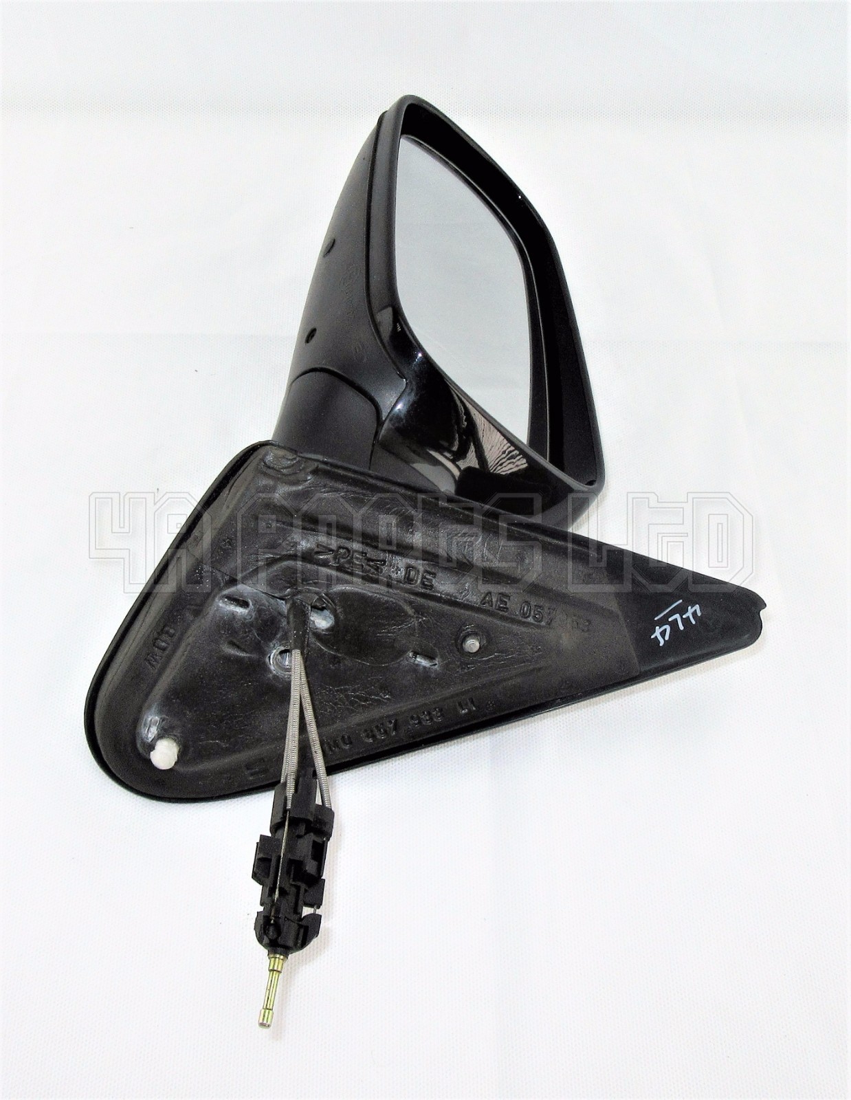 Seat Leon 1M0 Pre-Facelift (1999-2002) Left Side Manual Door Mirror / Black - Image 7