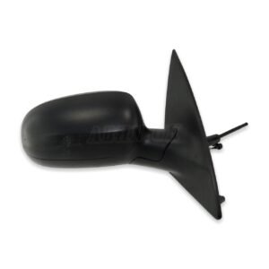 Vauxhall (Opel) Corsa C (00-06) Right Side Manual Wing Mirror Matte Black Graind