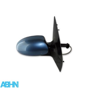 Ford Focus-I MK1 (98-05) Right Side Manual Adjustable Door Mirror Metallic Blue