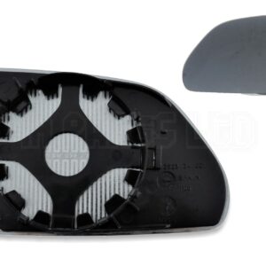 Geniune VW Polo 9N Facelift (05-09) Left Side Heated Door Mirror Glass 1Z2857521