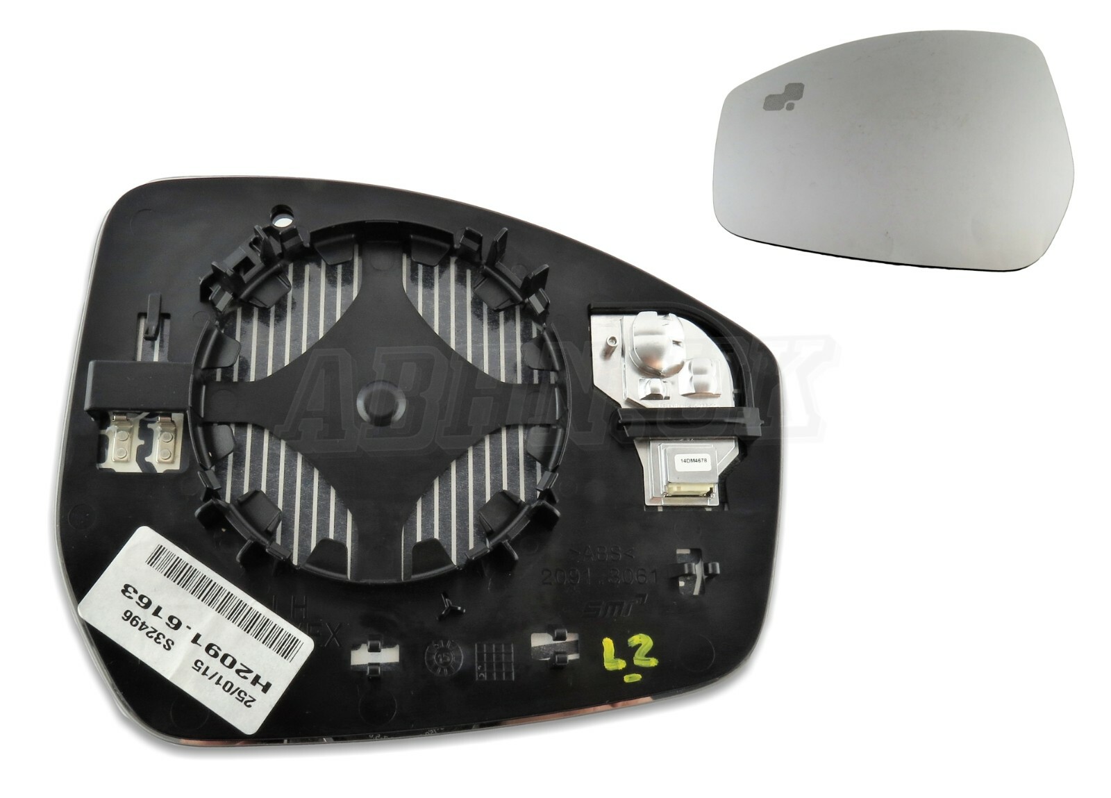 LR Discovery Sport L550 (14-23) Left Side Standard Convex Door Mirror Glass+BSM