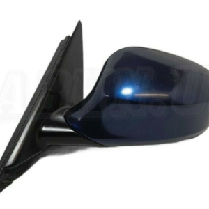 BMW 3 Series E90 E91 LCI (2009-2012) Left Side Heated Door Mirror Met Dark Blue