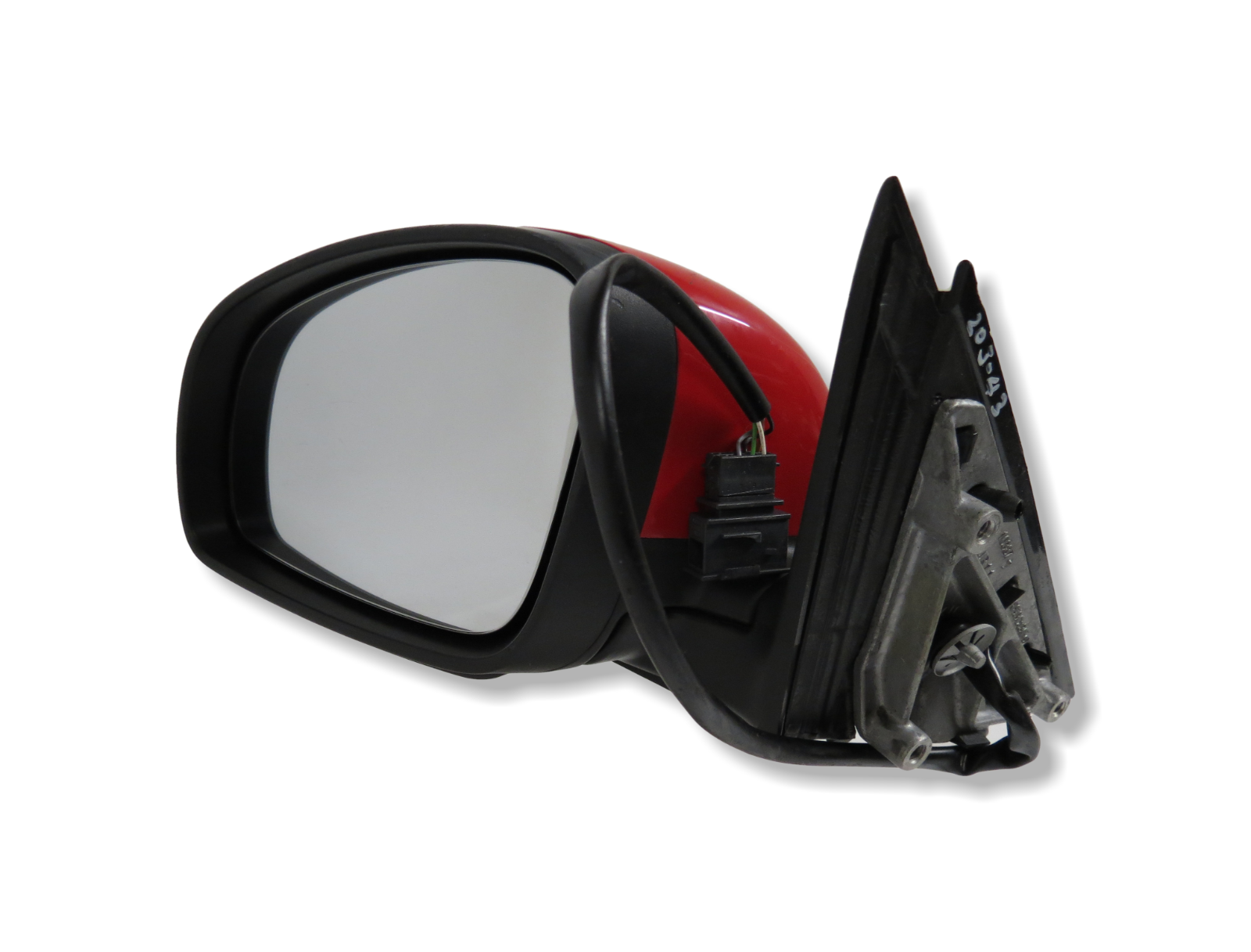 Skoda Fabia 5J (2007-2014) Left Side Electric Heated Door Mirror 5J2857501BF Red - Image 2