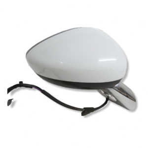 Citroen DS3 A55 09-16 Right Side Power Folding Wing Mirror White+Chrome 11-Wires