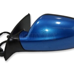 Peugeot 307 SW Hatchback (00- 08) Left Side Electric Heated Door Mirror Met Blue