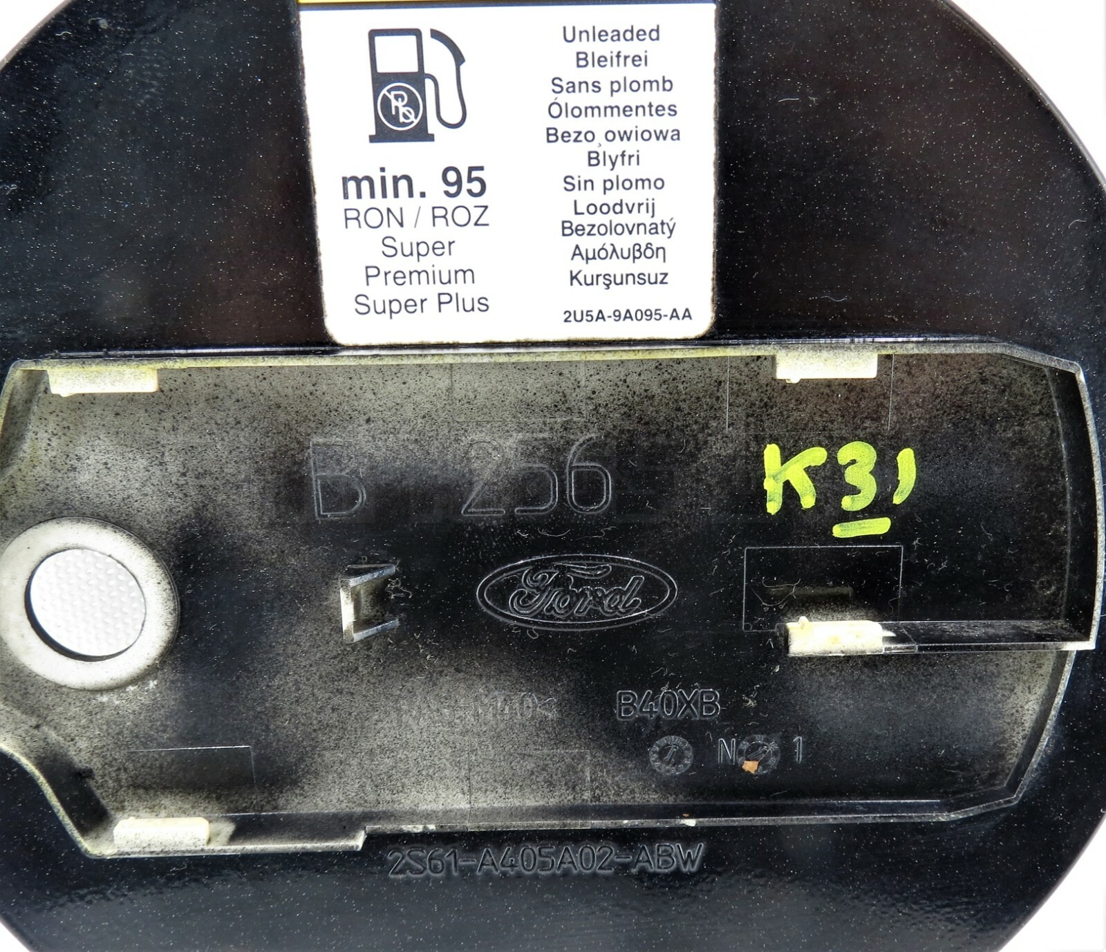 Ford Fiesta MK5 (02-10) Fuel-in Flap Cover 2S61-A405A02-ABW Panther Black B256 - Image 3