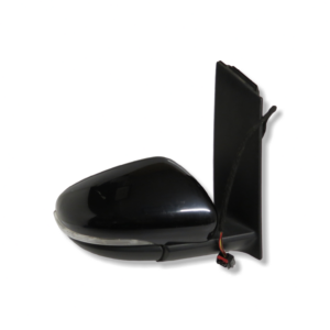 VW Touran 1T3 Mk2 (10-15) Right Side Electric Heated Door Mirror Met Magic Black