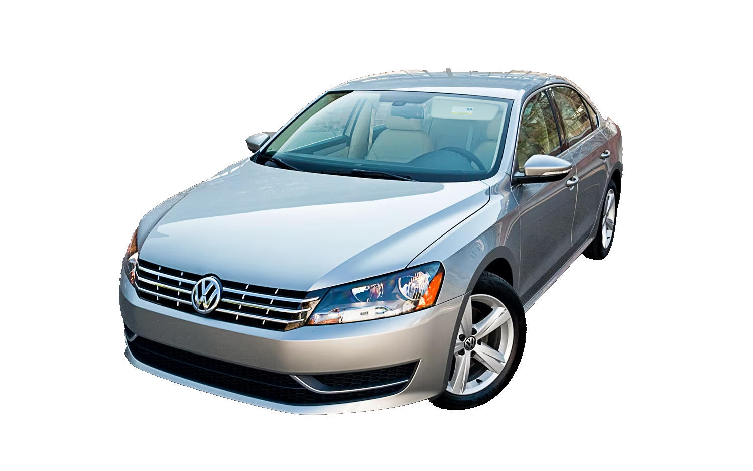 VW Passat B7 (2010-2014) Left Side Electric Heated Door Mirror Solid Grey+Puddle - Image 3