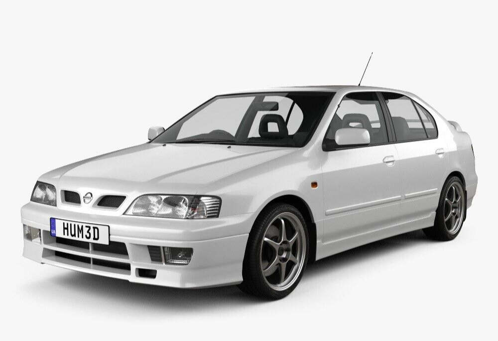 Nissan Primera P11 WP11 /1996-2001 Right Side Manual Wing Mirror Metallic Silver - Image 2