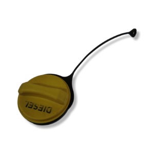 Land Rover Discover 3 & 4 L319 (05-15) Diesel Fuel Filler Cap Yellow Corded