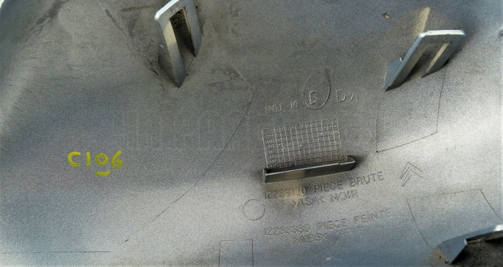 Citroen C5 C6 MK1 2001-2008 Right Side Door Mirror Cover (Casing) Met Beige-Blue - Image 6