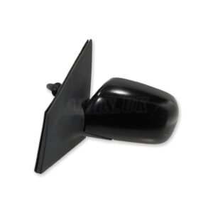 Toyota Yaris MK1 Vitz 99-05 Left Side Manual Door Mirror Matte Black (3x Bolts)