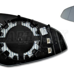 Fits Audi A4 B9 (15-20) Left Side Standard Heated Door Mirror Glass 8WD857535A