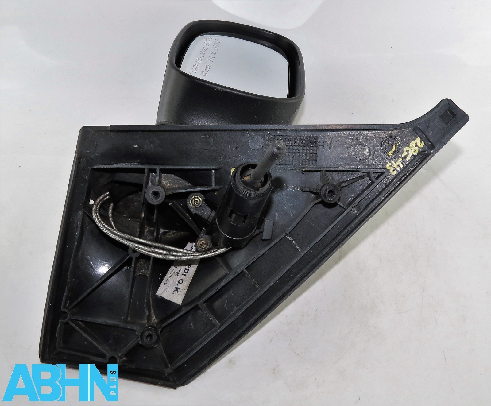 Tata Indica (98-18) Côté Gauche Manuel Ajustable Porte Miroir Noir Mat 836139 - Image 8