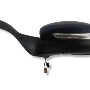Peugeot 208 Mk1 (12 - 18) Manual Folding Left Wing Mirror Blue 7-Wires/ No-Glass