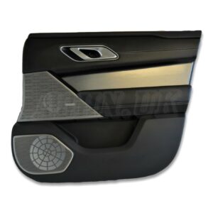 Range Rover Velar L560 LHD Front Right Interior Door Card Ebony+Brushed Silver