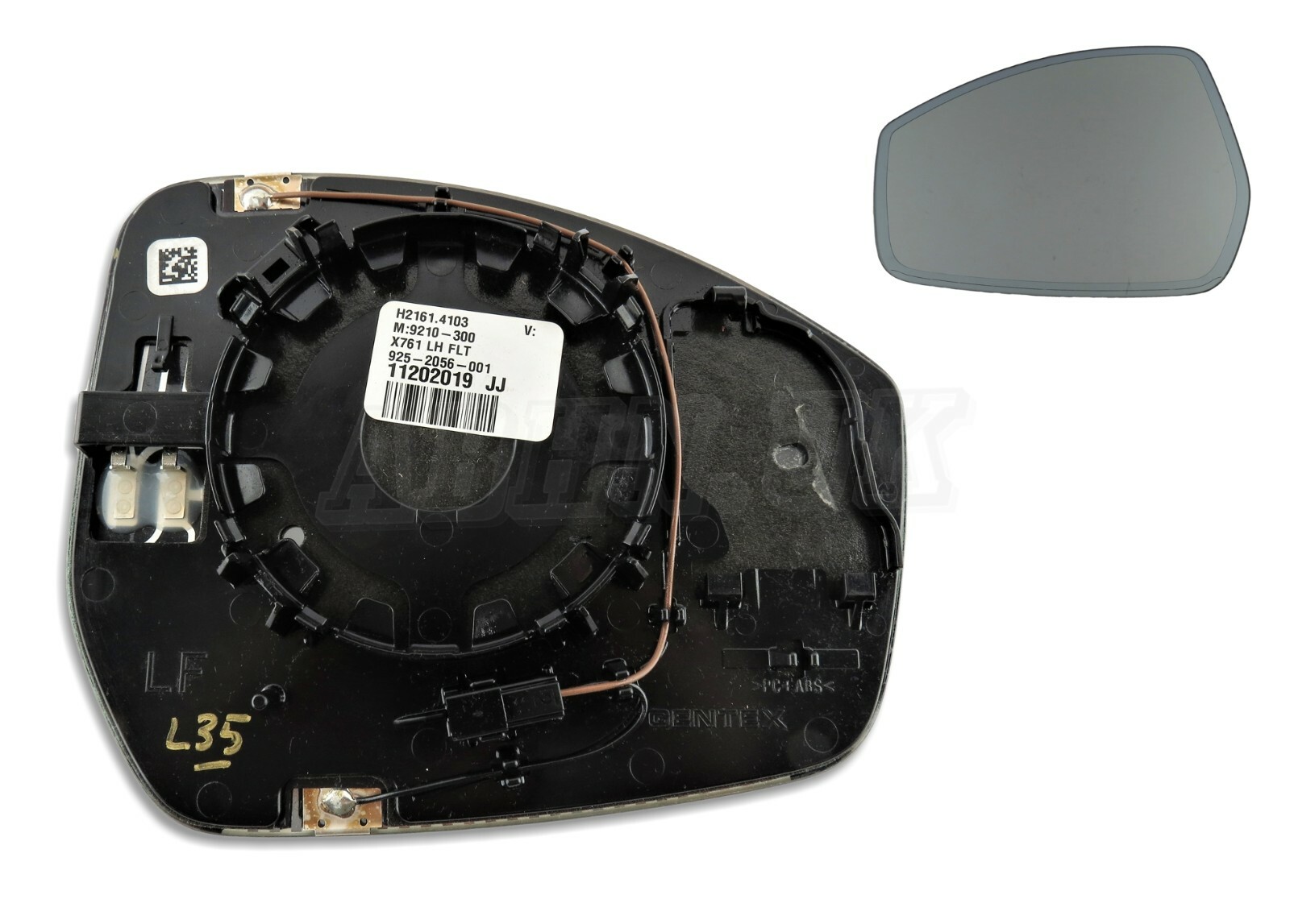 LR Range Rover Velar L560 (17- 23) Left Side FLAT Auto Dimming Door Mirror Glass