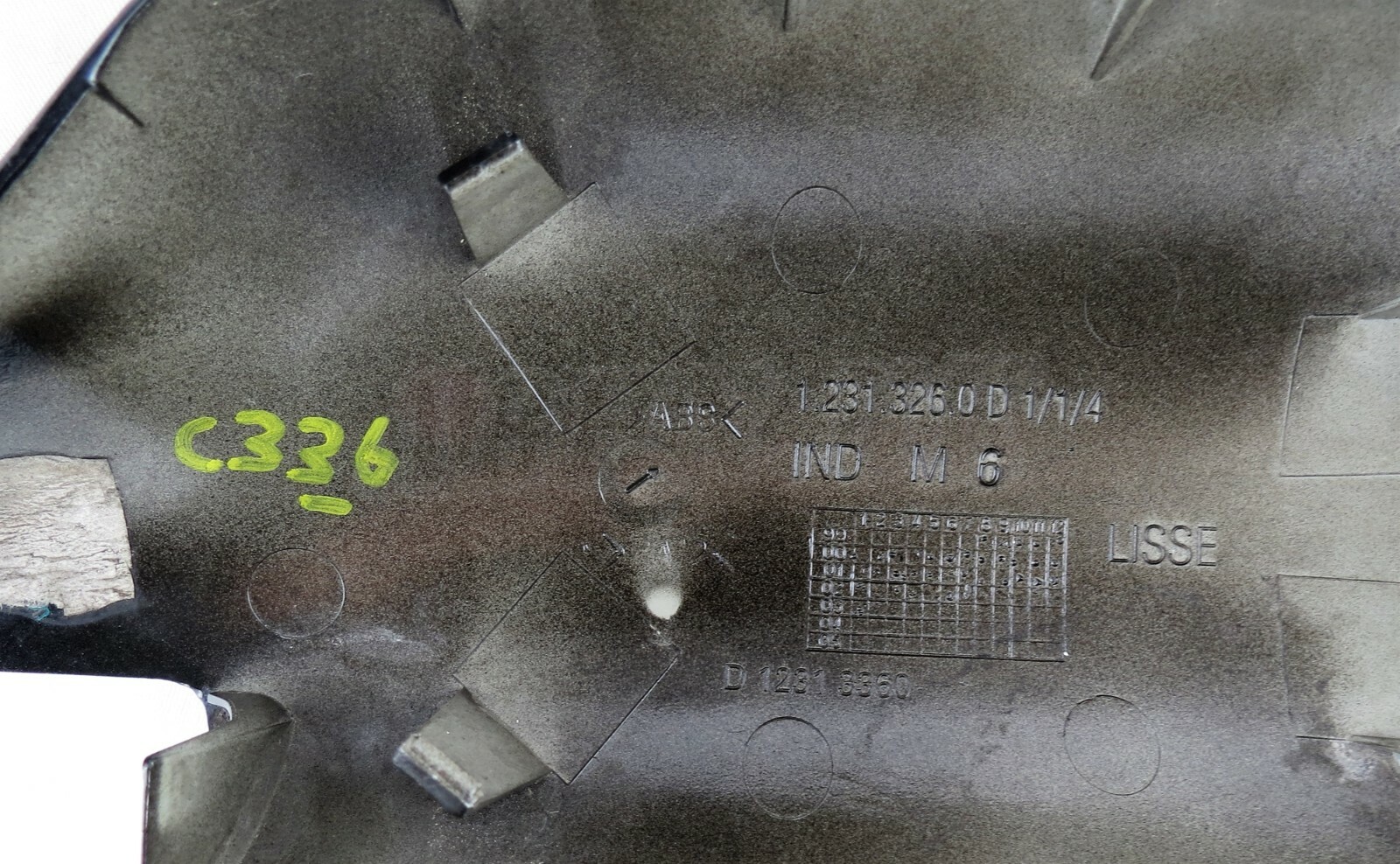 Renault Clio Megane Scenic 99-03 Right Side Door Mirror Cover Noir Nacre Black - Image 5