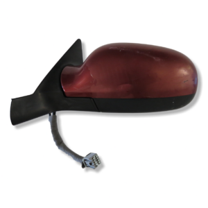 Volvo S80 Mk1 (98-03) Left Side Electric Heated Wing Mirror Metallic Red 8-Wires