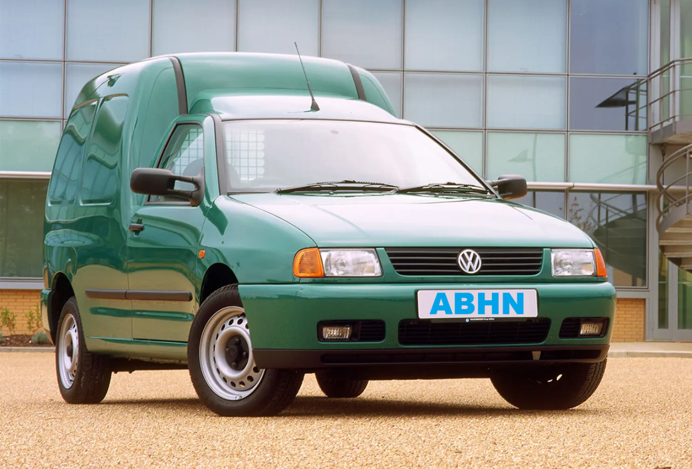 VW Caddy Mk2 (1995-2004) Right Side Manual Adjustable Door Mirror Matte Black - Image 3