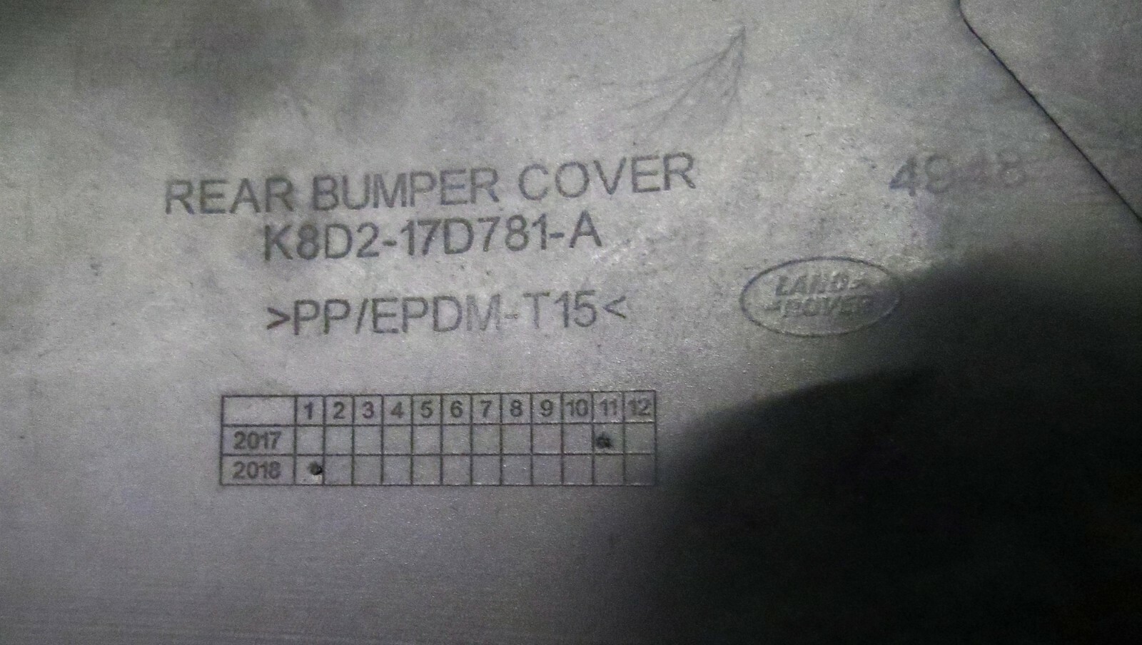 Land Range Rover Evoque L551 MY20 Rear Bumper Complete R-Dynamic Met Silver-Grey - Image 8