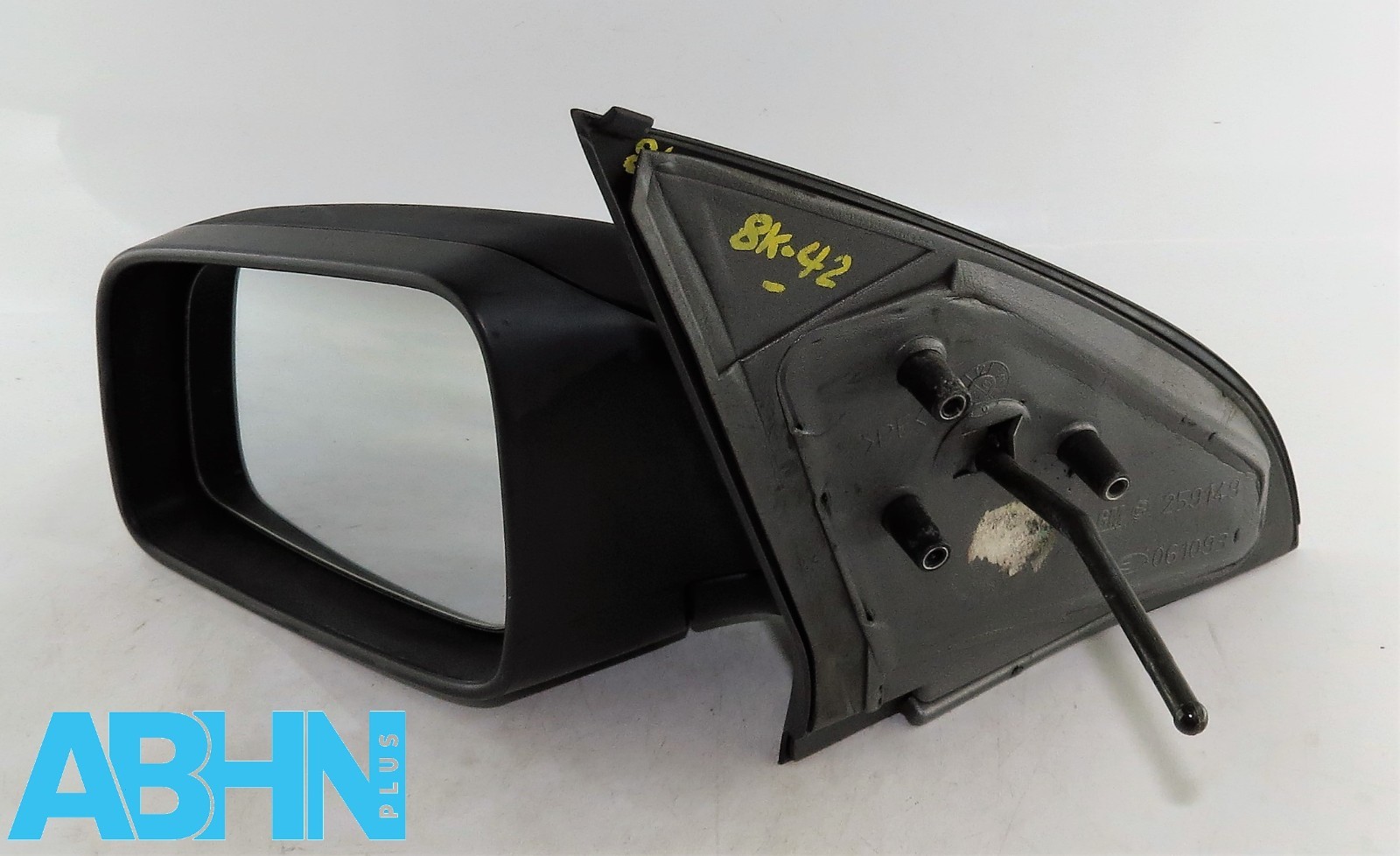 Vauxhall Astra G MK4 (98-05) Left Side Manual Door Mirror Matte Black Grained - Image 2