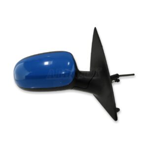 Vauxhall Opel Corsa-C (2000-2006) Right Side Manual Door Mirror Breeze Blue 80U