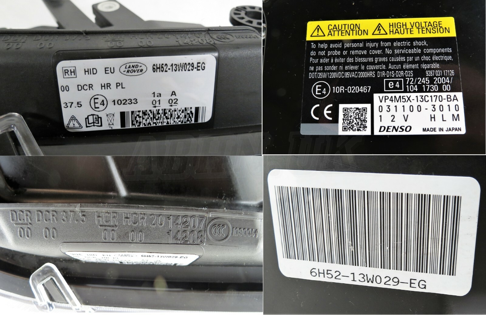 Land Rover Freelander 2 LHD Right Side HID EU Xenon Headlight 6H52-13W029-EG - Image 6