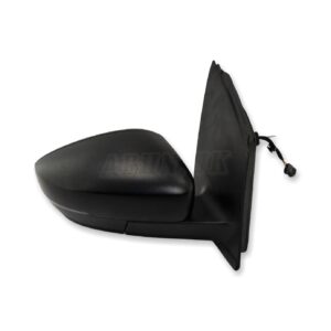 VW Polo 6R (09-16) Right Side Manual Door Mirror 6R2857508AA Grained Matte Black