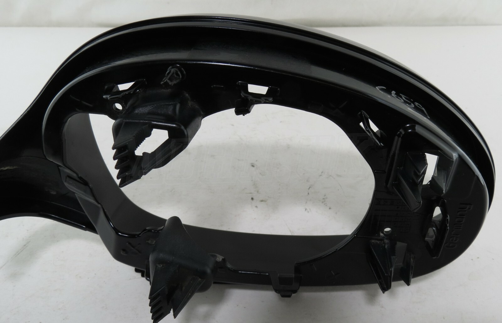 BMW 1 3 Series -08 Left Side Door Mirror Supporting Ring Bezel Gloss Black 39131 - Image 2