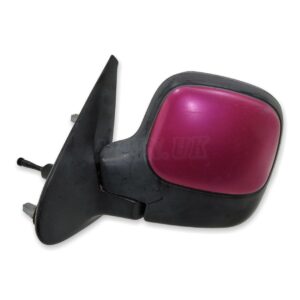 Citroen Berlingo Peugeot Partner 96-08 Left Side Manual Door Mirror Light-Purple