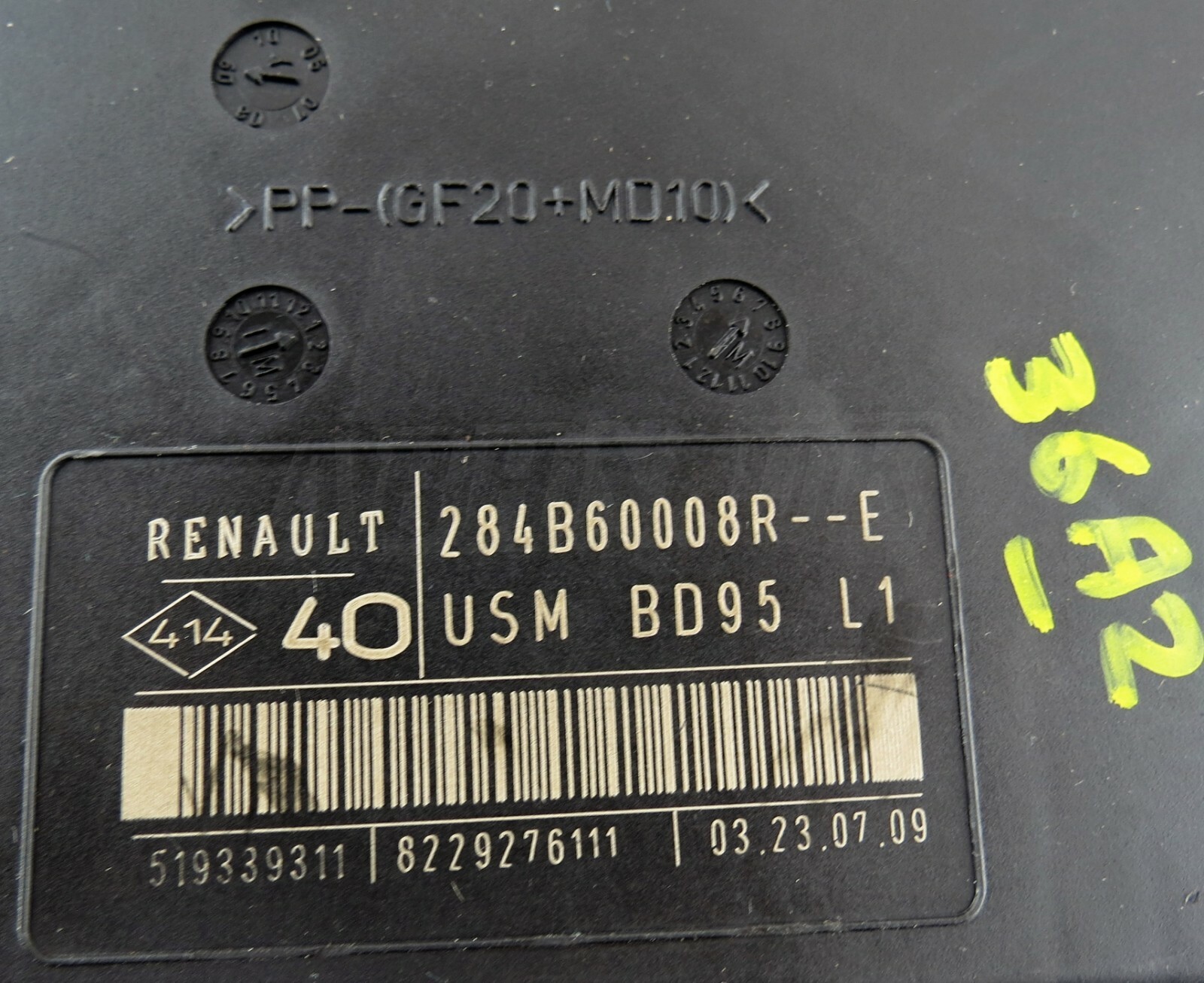 284B60008R-E Renault Megane MK3 (09-16) USM BD95 L1 4O Main Fuse Box Controller - Image 6