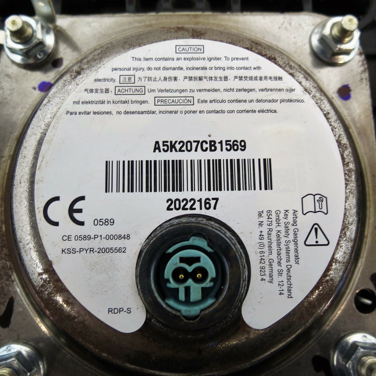 J9C3-044A74-BA Land Rover Jaguar Genuine Passenger Left Side Dashboard Airbag - Image 7