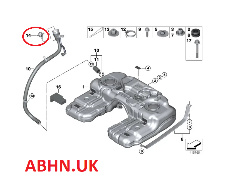BMW E70 F71 F01 F02 E63 E64 E84 E83 E60 (06-19) Diesel Fuel Fill-in Cap 7222392 - Image 4