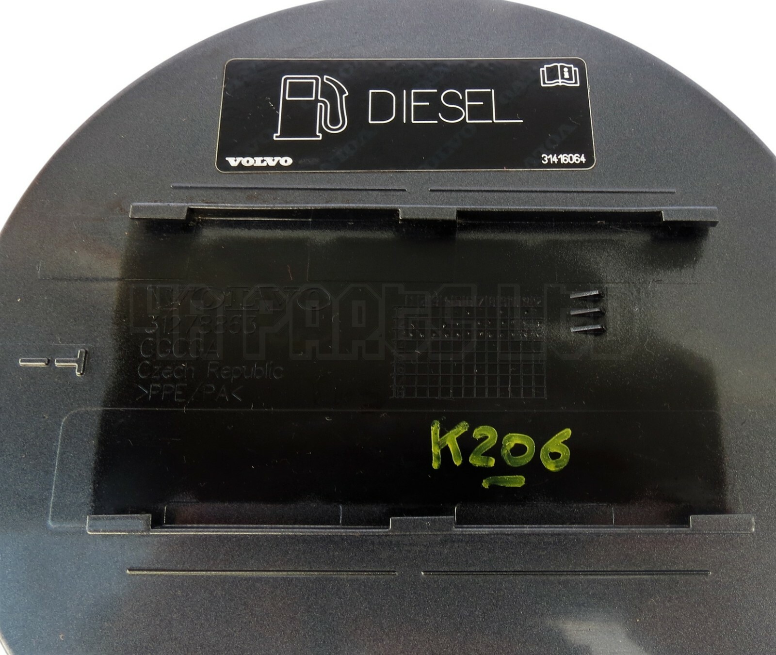 Genuine Volvo V40 Cross Country (12-18) Fuel Flap Cover 31278863 Metallic Grey - Image 4