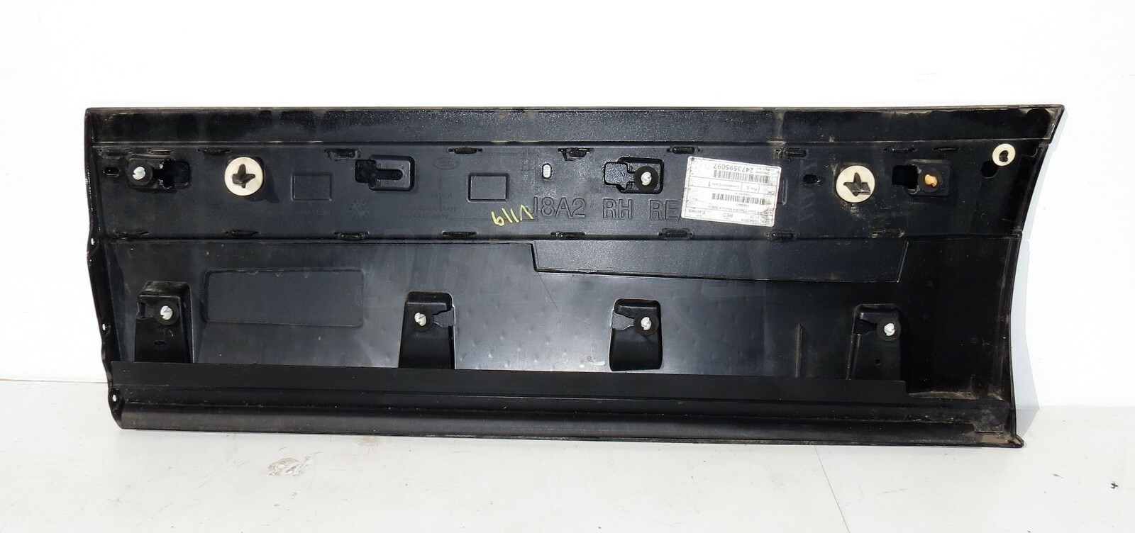 Range Rover Velar Rear Right Side Door Clad Lower Moulding Trim Whole Black - Image 5