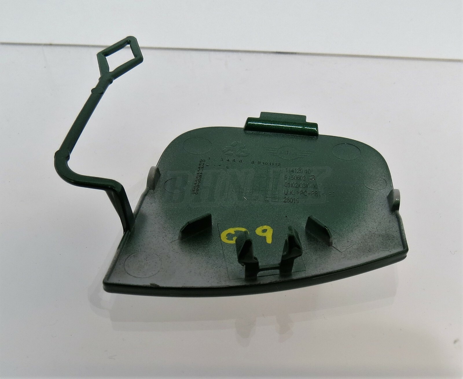 9450602 Mini One Cooper S LCi2 Front Bumper Towing Eye Cover BRG IV Green 3 - Image 3