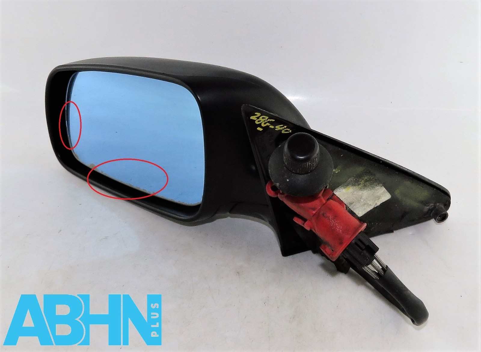 Skoda Octavia MK1 1U3 1U5 (98-06) Lato Sinistro Manuale Specchietto Nero Opaco - Image 2