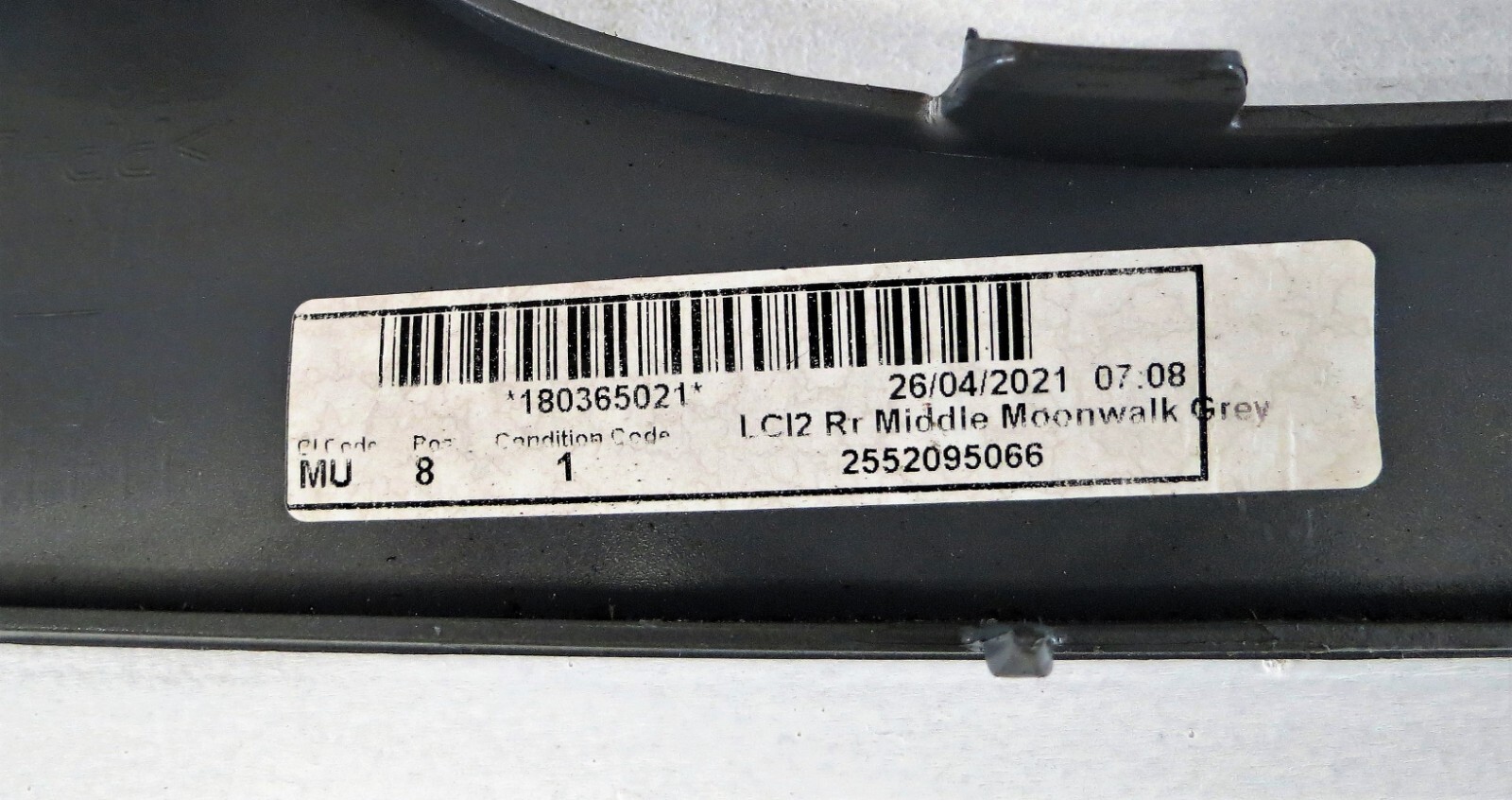 9450697 Mini F56 LCI2 Genuine Rear Bumper Middle Cover Moonwalk Grey 1 - Image 7