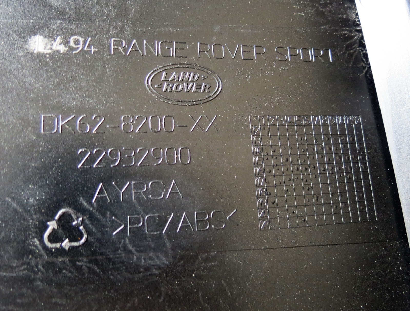 DK628200XX Range Rover Sport L494 13-18 Front Bumper Grill Moulding Trim Black 2 - Image 7