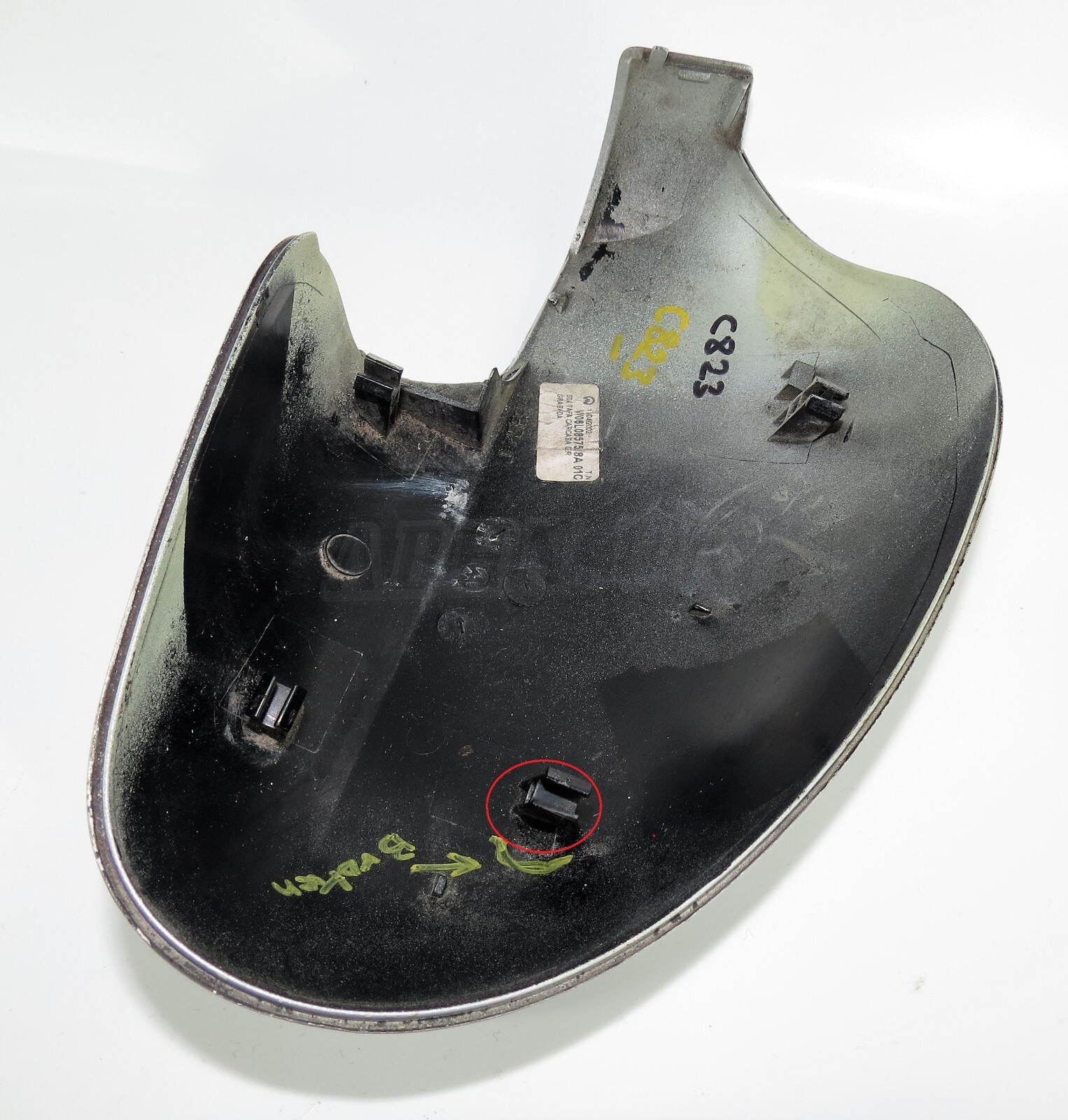 Seat Ibiza 02-08 Altea Toledo 04-09 Leon Right Side Door Mirror Cover Met Silver - Image 5