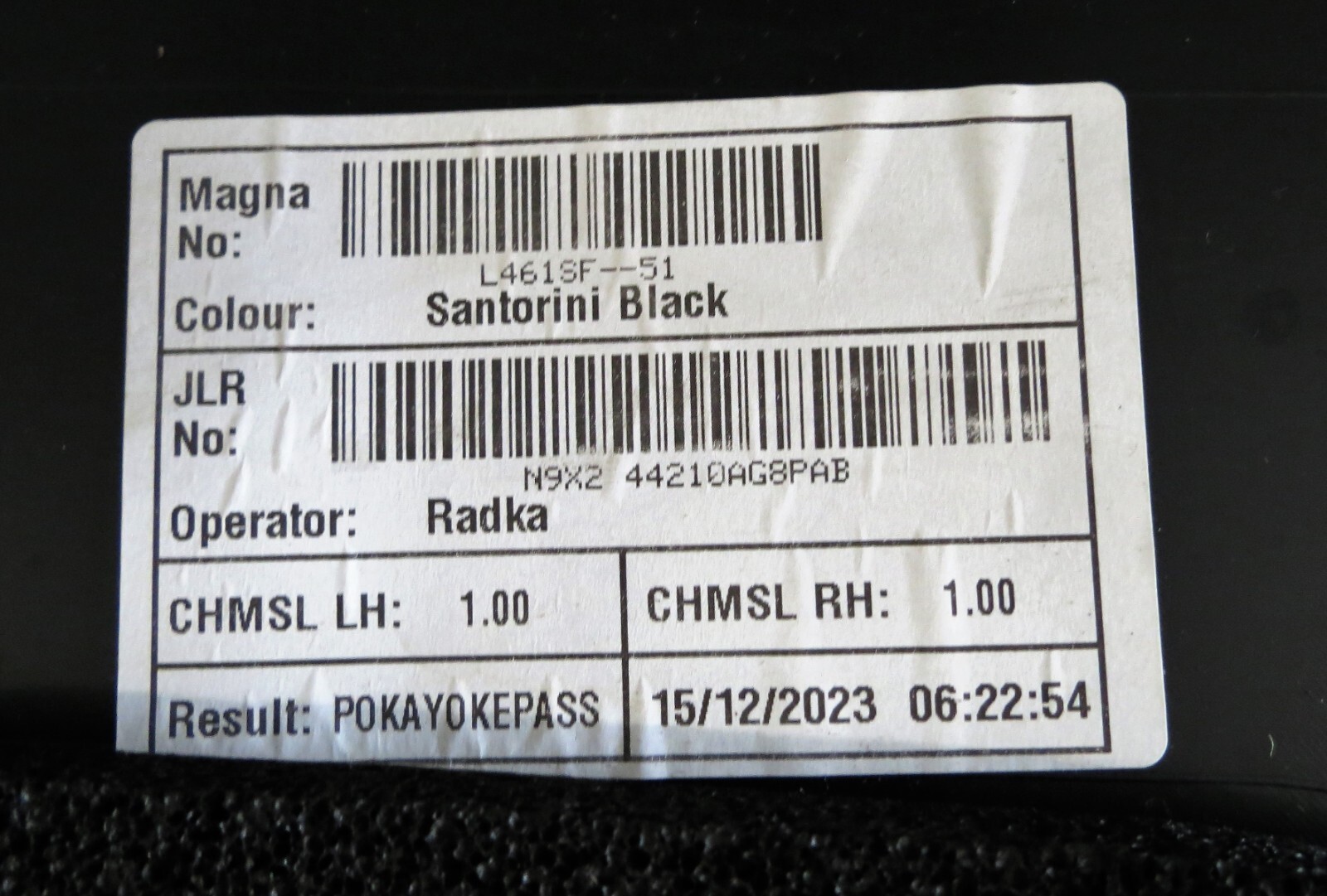 Genuine Range Rover Sport L461 Mk3 Rear Spoiler N9X244210AG8PAD Santorini Black - Image 15