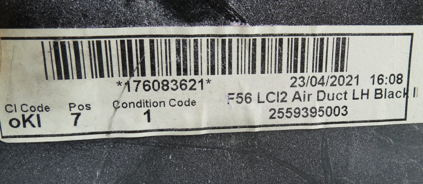 9450571 Mini Cooper S LCi2 Left Side Front Bumper Brake Air Duct Aperture 15 - Image 7