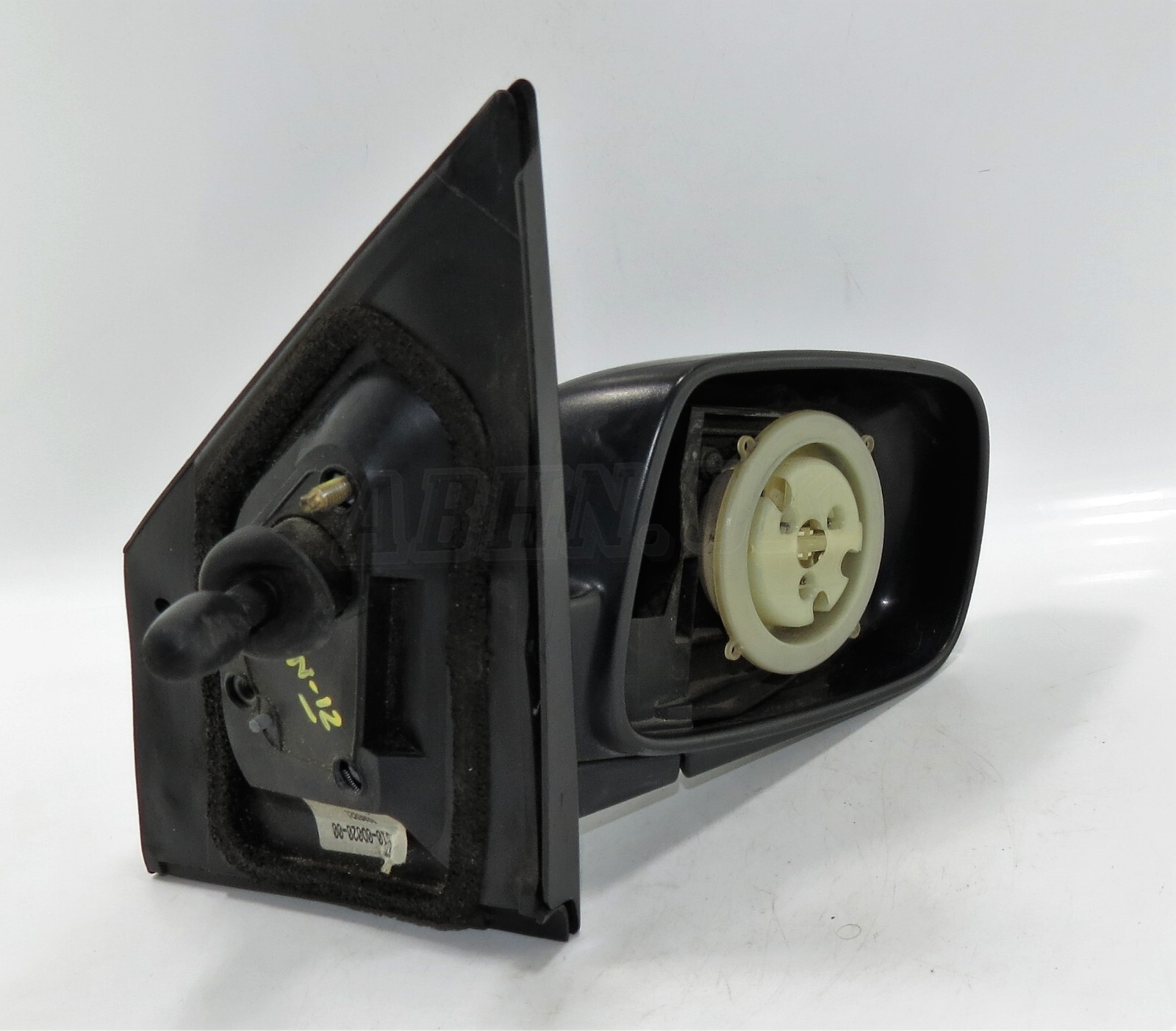 Toyota Yaris MK1 Vitz (1999- 2005) Right Side Manual Door Mirror Black/ No Glass - Image 2