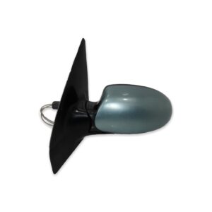 Ford Focus I MK1 (1998-2005) Left Side Manual Door Mirror Metallic Silver-Green